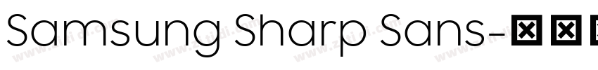 Samsung Sharp Sans字体转换